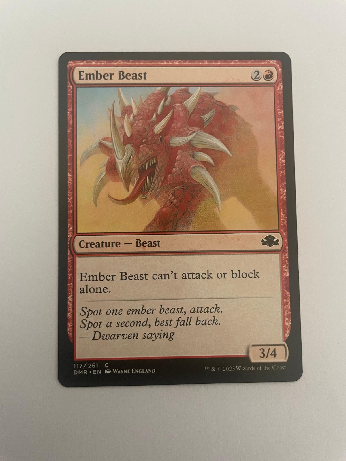 Ember Beast 117 Dominaria Remastered DMR NM