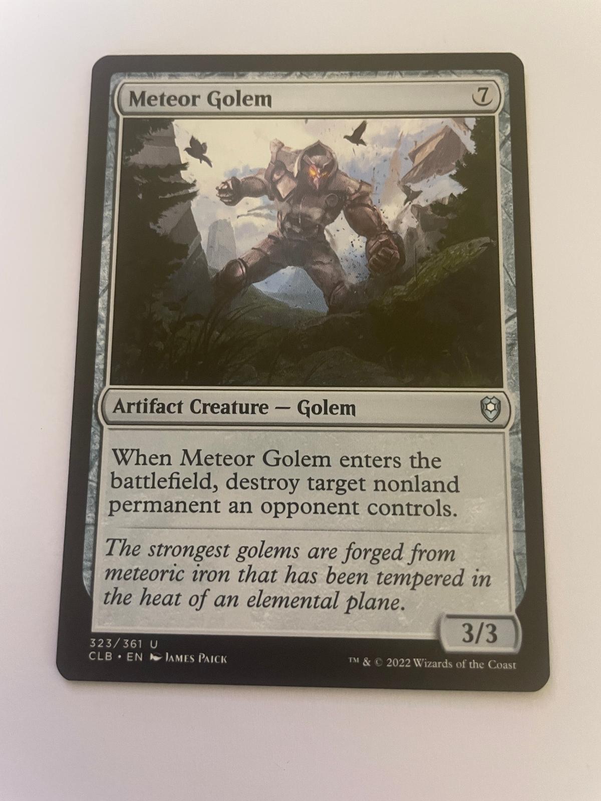 Meteor Golem 323 Commander Legends: Battle for Baldur's Gate NM