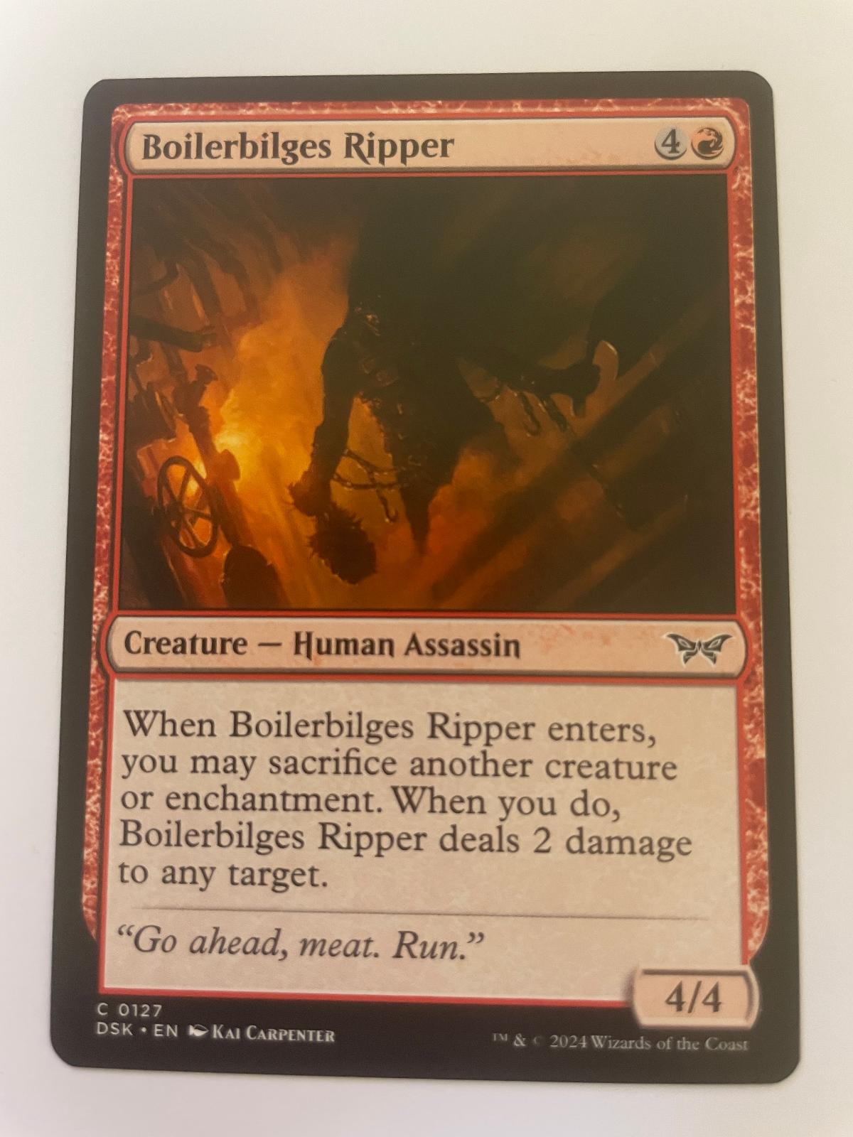 Boilerbilges Ripper 127 Duskmourn: House of Horror Magic: The Gathering NM