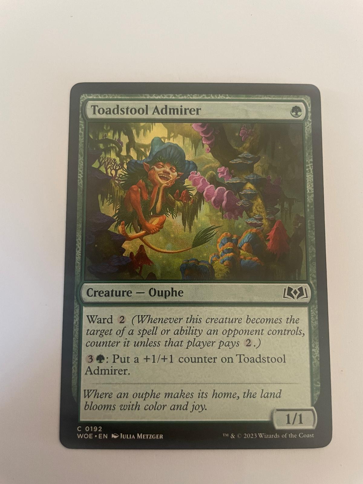 Toadstool Admirer 192 Wilds of Eldraine WOE NM