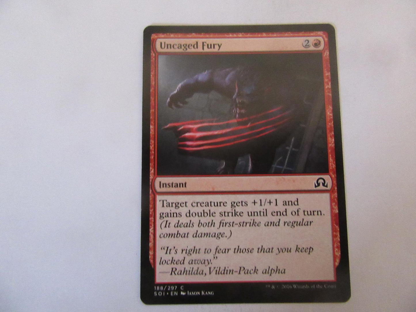 Uncaged Fury 188 Shadows over Innistrad NM