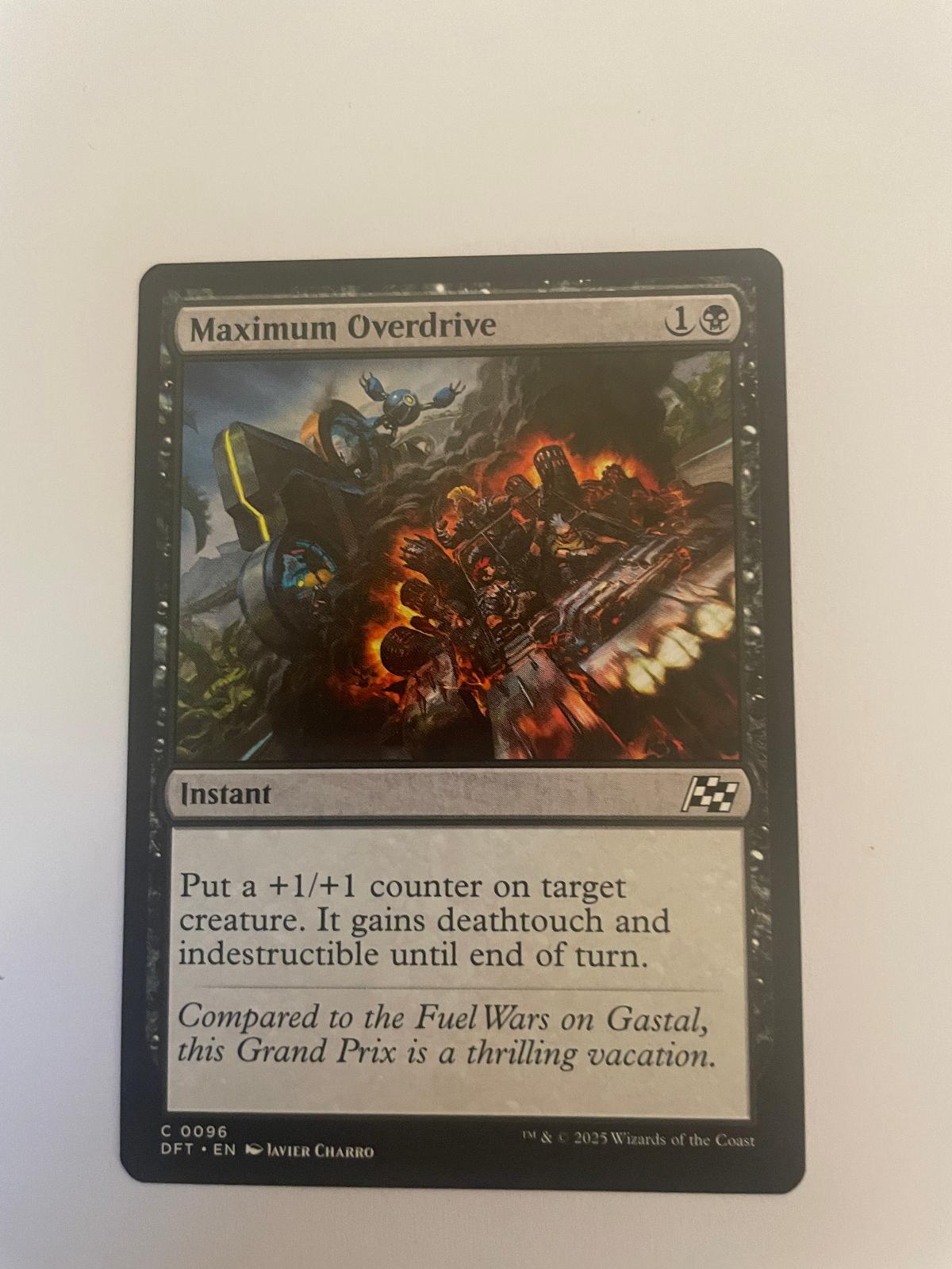 Maximum Overdrive 96 Aetherdrift DFT NM