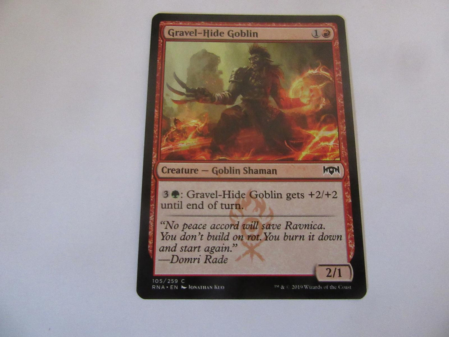 Gravel-Hide Goblin 105 Ravnica Allegiance NM