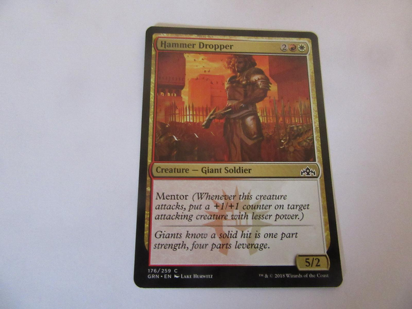 Hammer Dropper 176 Guilds of Ravnica NM