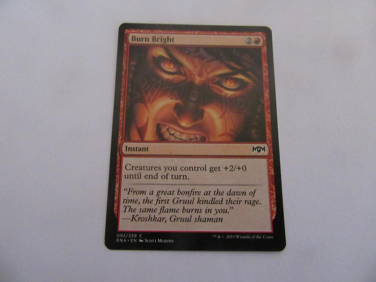 Burn Bright 93 Ravnica Allegiance NM