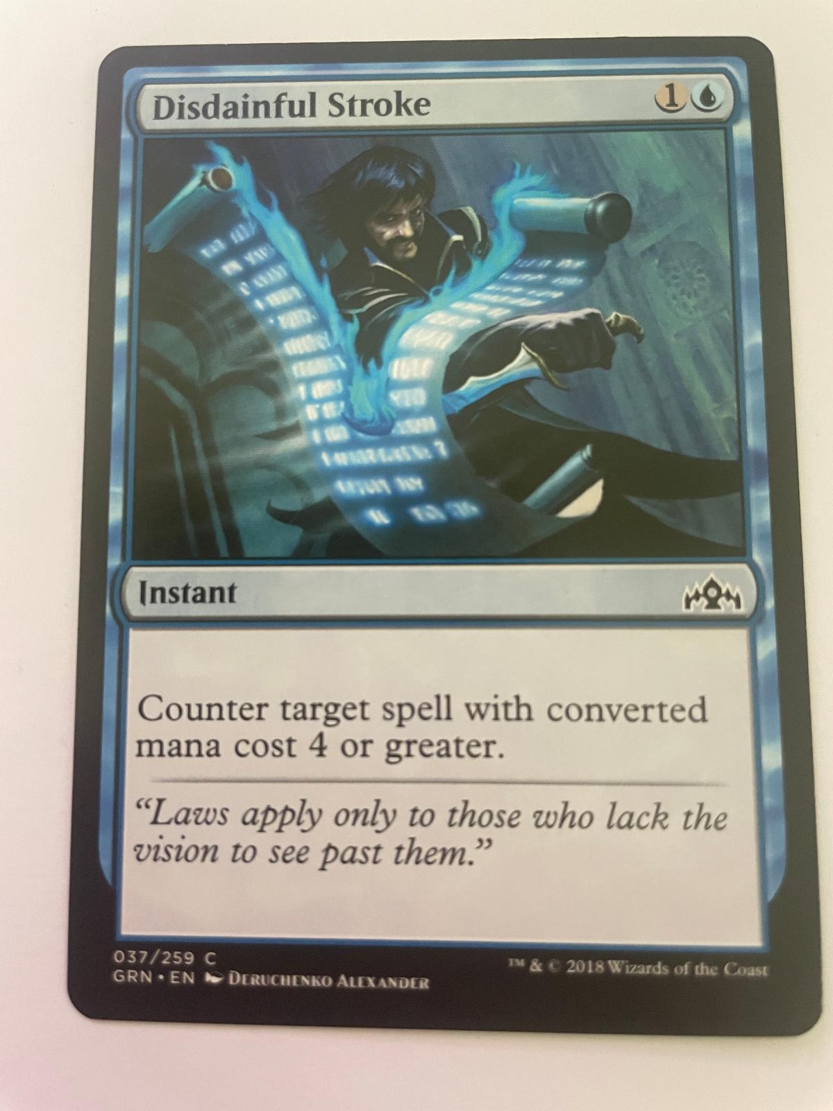 Disdainful Stroke 37 Common Guilds of Ravnica Magic: The Gathering Near Mint