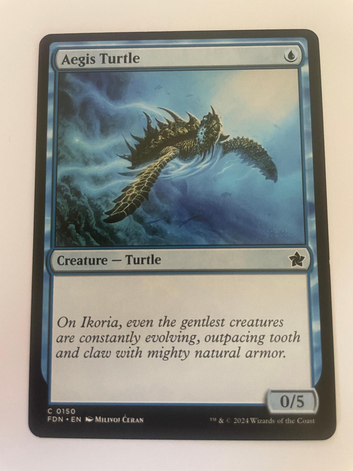 Aegis Turtle 150 Common Foundations Magic: The Gathering Near Mint