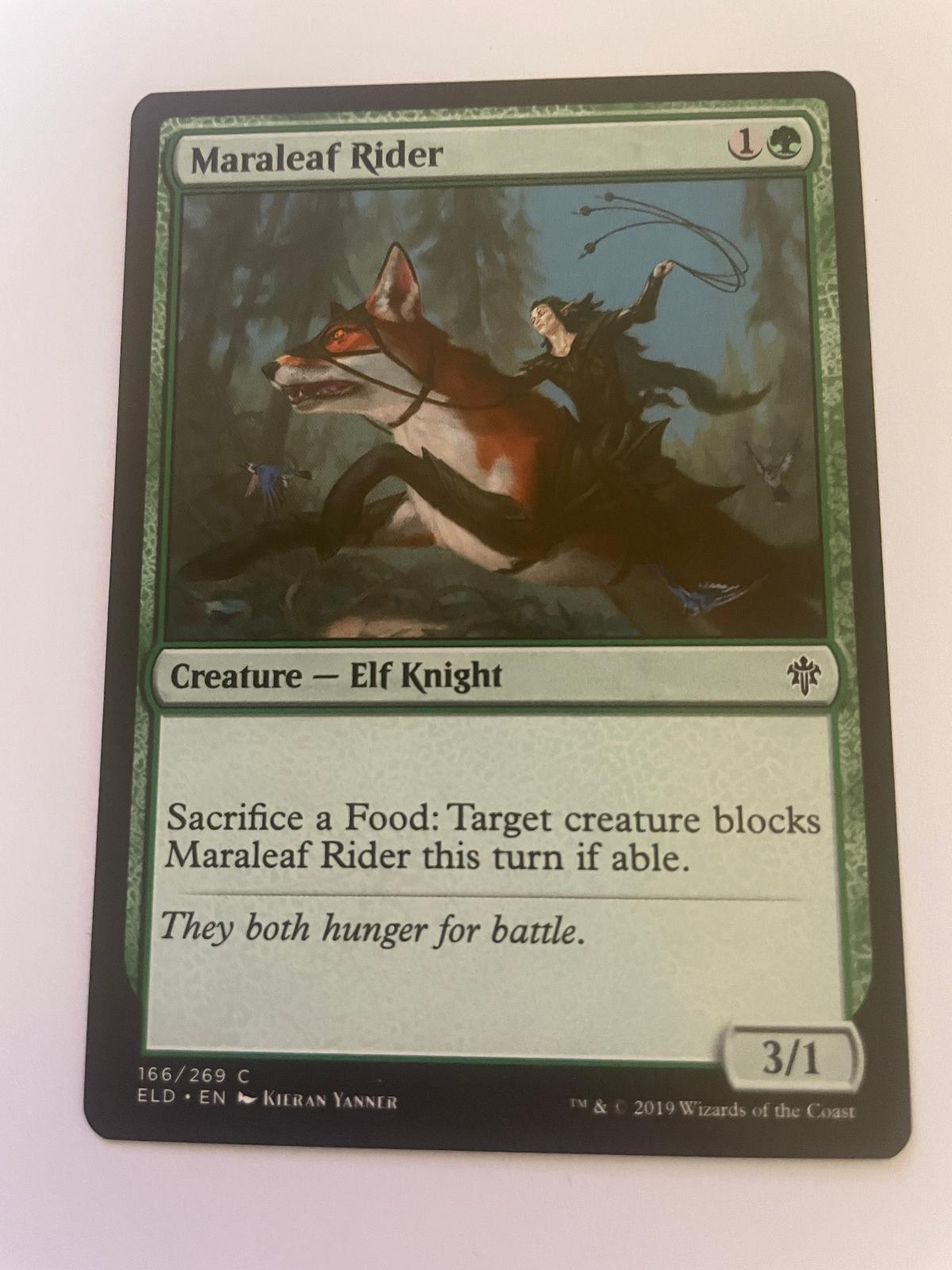 Maraleaf Rider 166 Common Throne of Eldraine Magic: The Gathering Near Mint