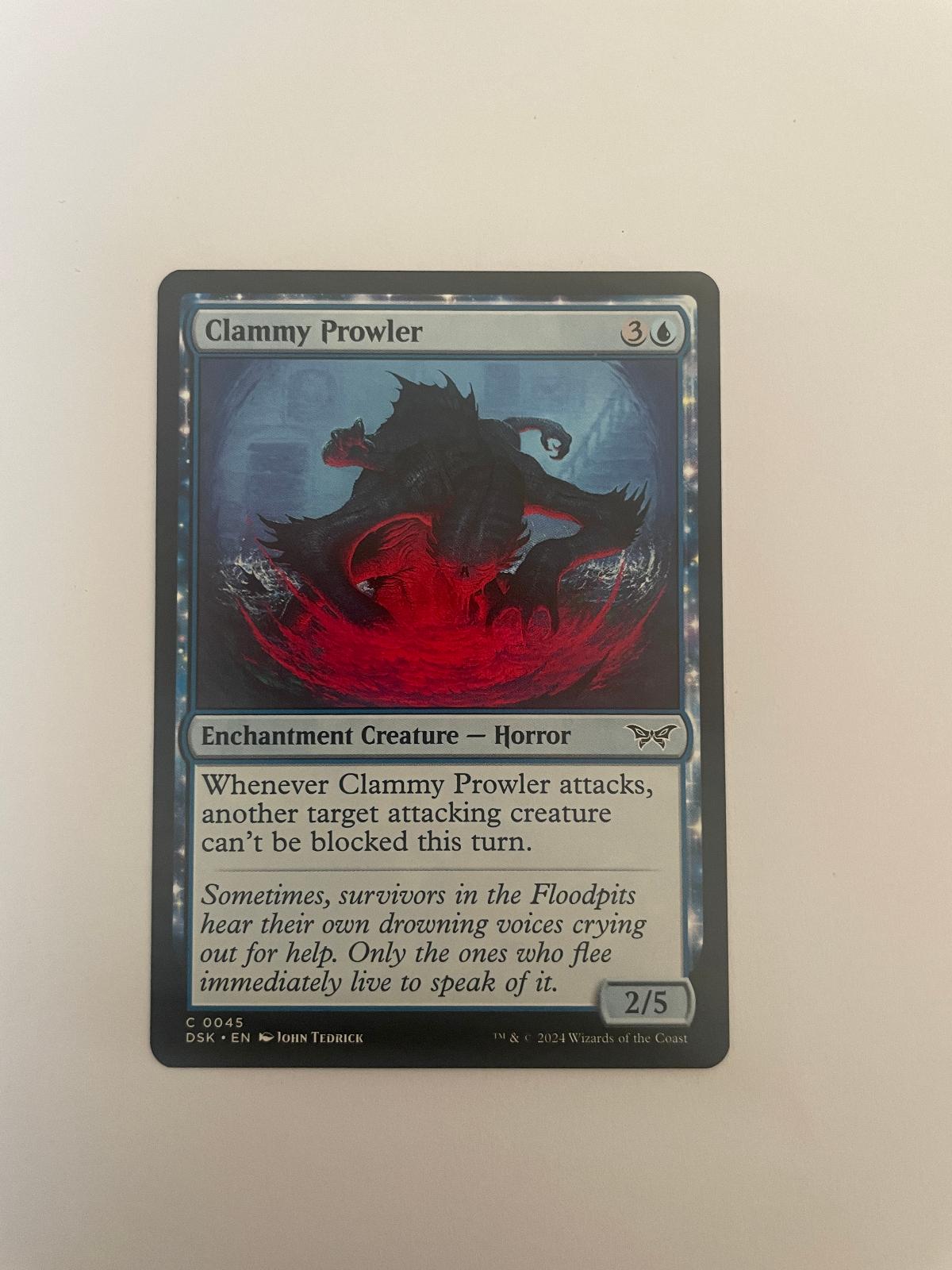 Clammy Prowler 45 Duskmourn: House of Horror DSK NM