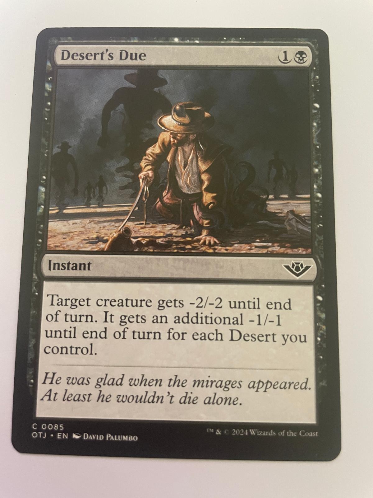 Desert's Due 85 Common Outlaws of Thunder Junction Magic: The Gathering NM