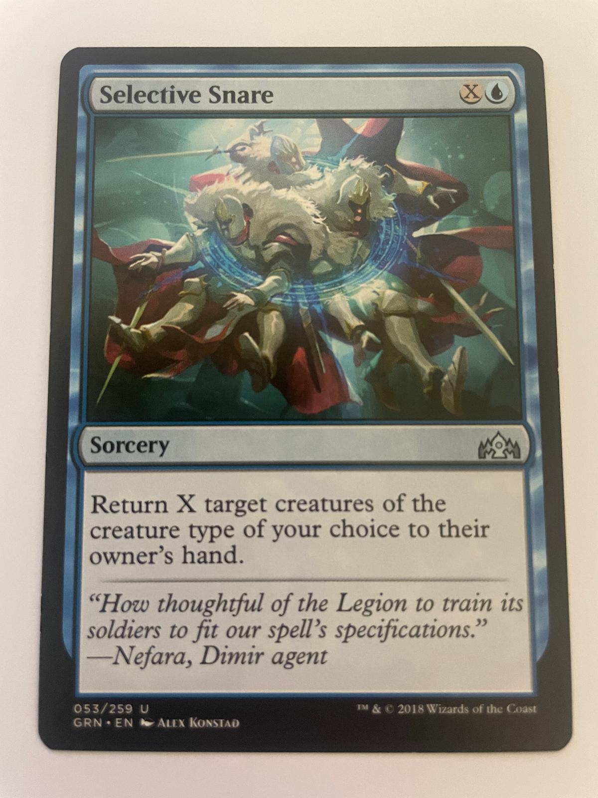 Selective Snare 53 Uncommon Guilds of Ravnica Magic: The Gathering Near Mint