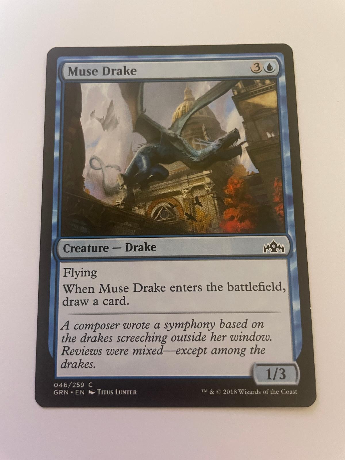 Muse Drake 46 Common Guilds of Ravnica Magic: The Gathering Near Mint