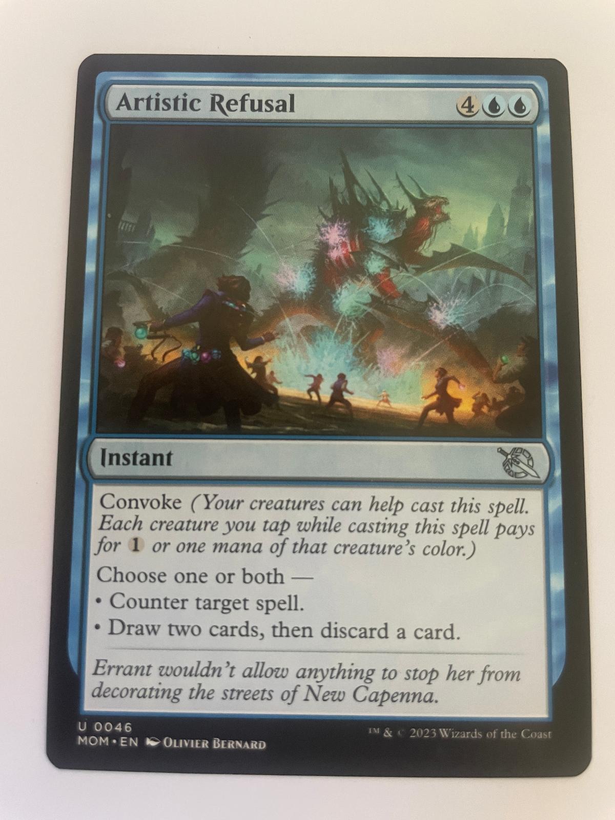 Artistic Refusal 46 Uncommon March of the Machine Magic: The Gathering Near Mint