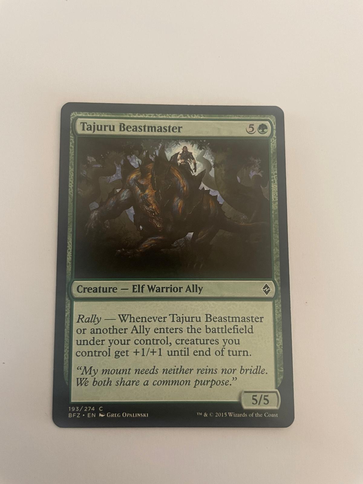 Tajuru Beastmaster 193 Battle for Zendikar BFZ NM