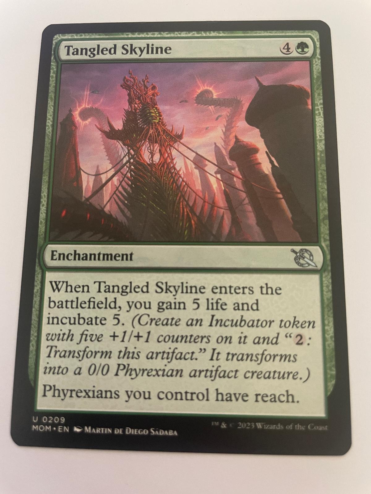 Tangled Skyline 209 Uncommon March of the Machine Magic: The Gathering Near Mint