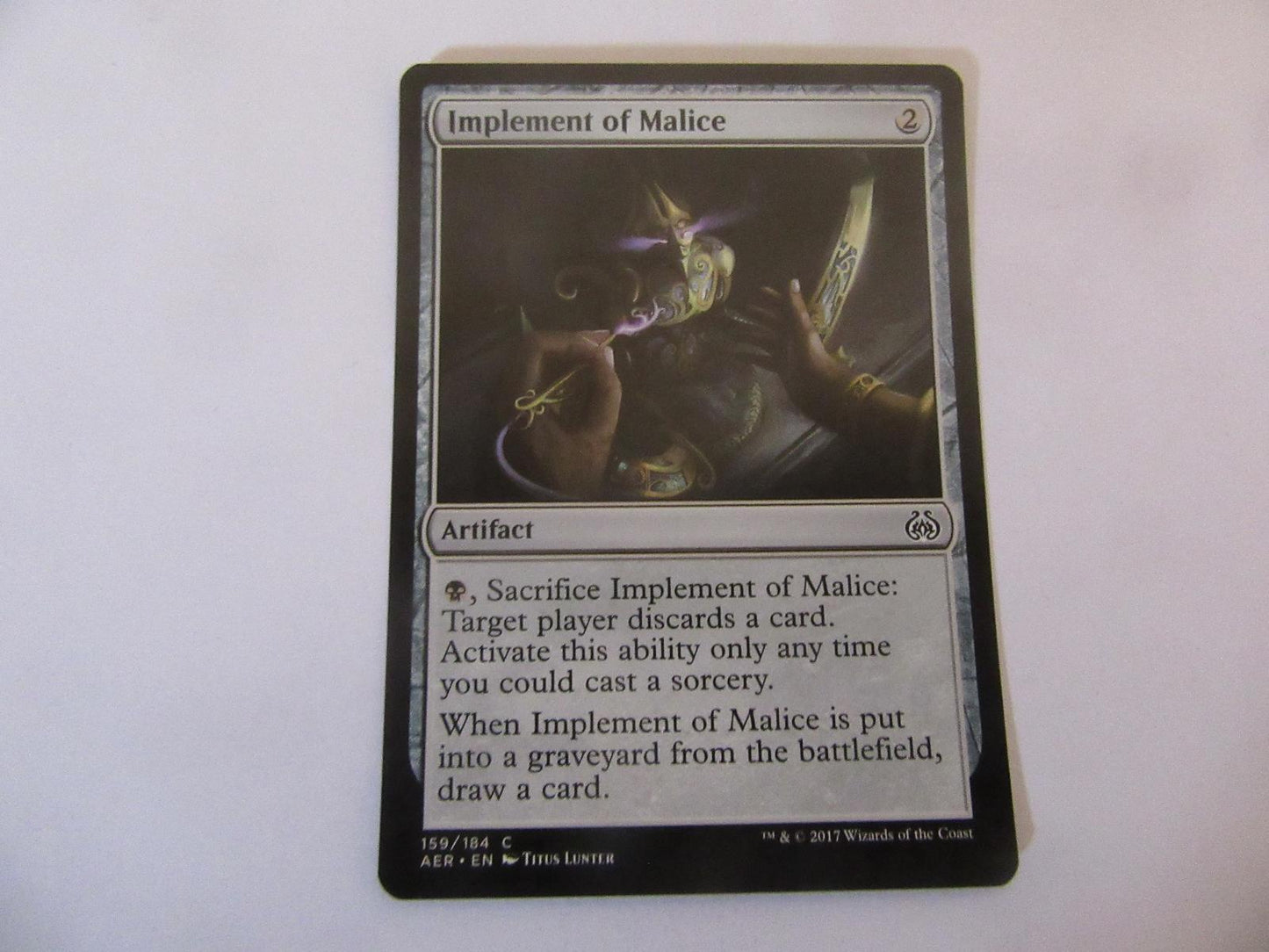 Implement of Malice 159 Aether Revolt NM
