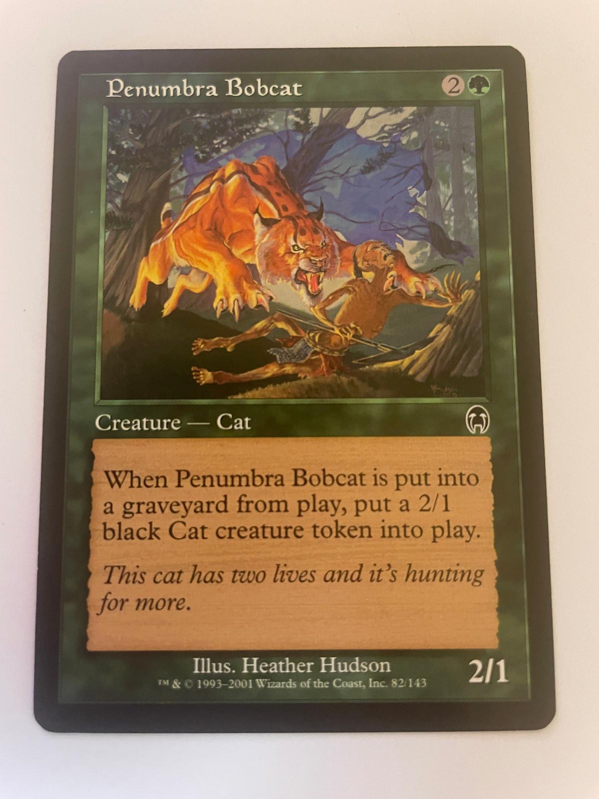 Penumbra Bobcat 82 Common Apocalypse Magic: The Gathering Near Mint