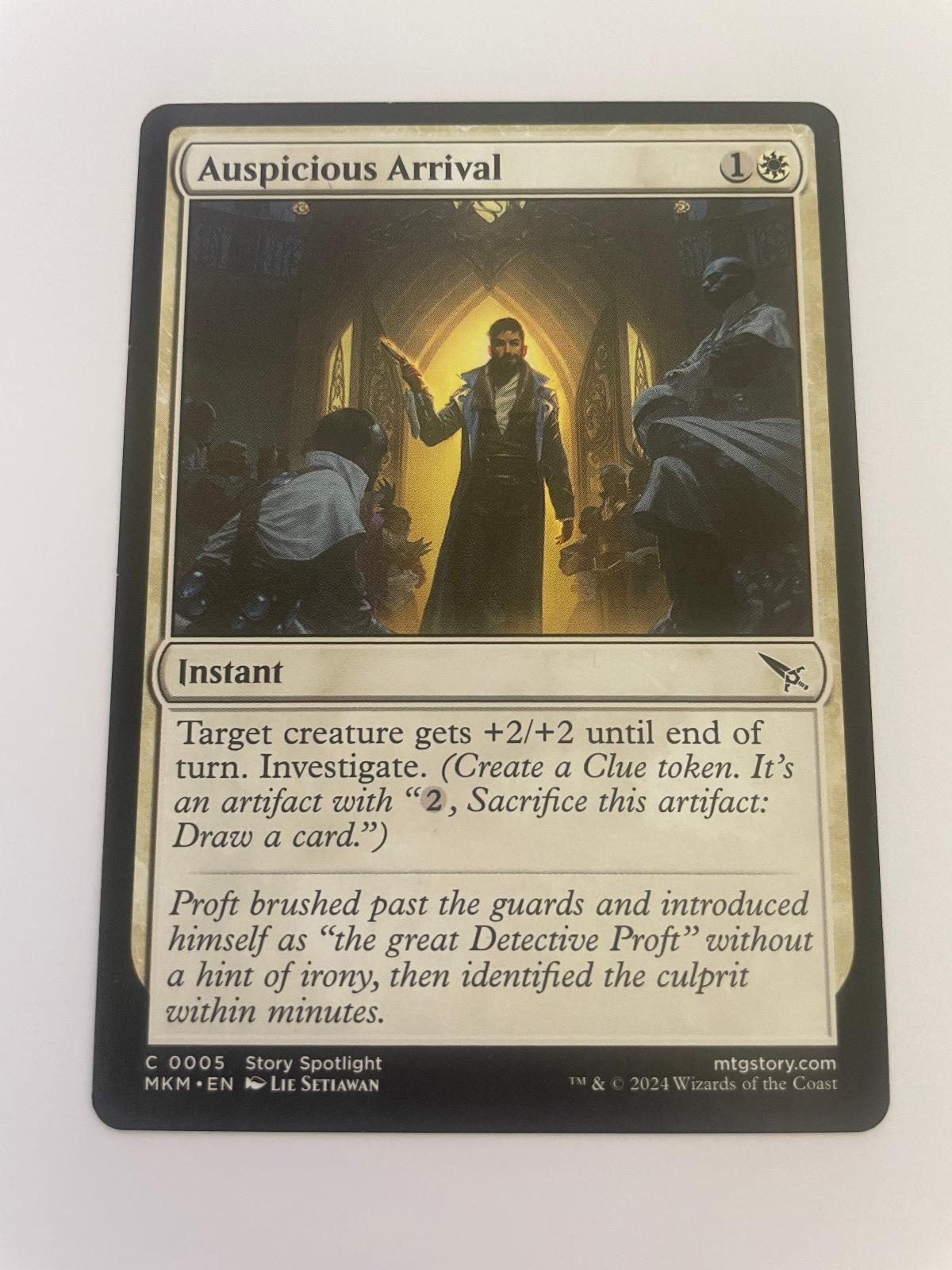 Auspicious Arrival 5 Common Murders at Karlov Manor Magic: The Gathering NM