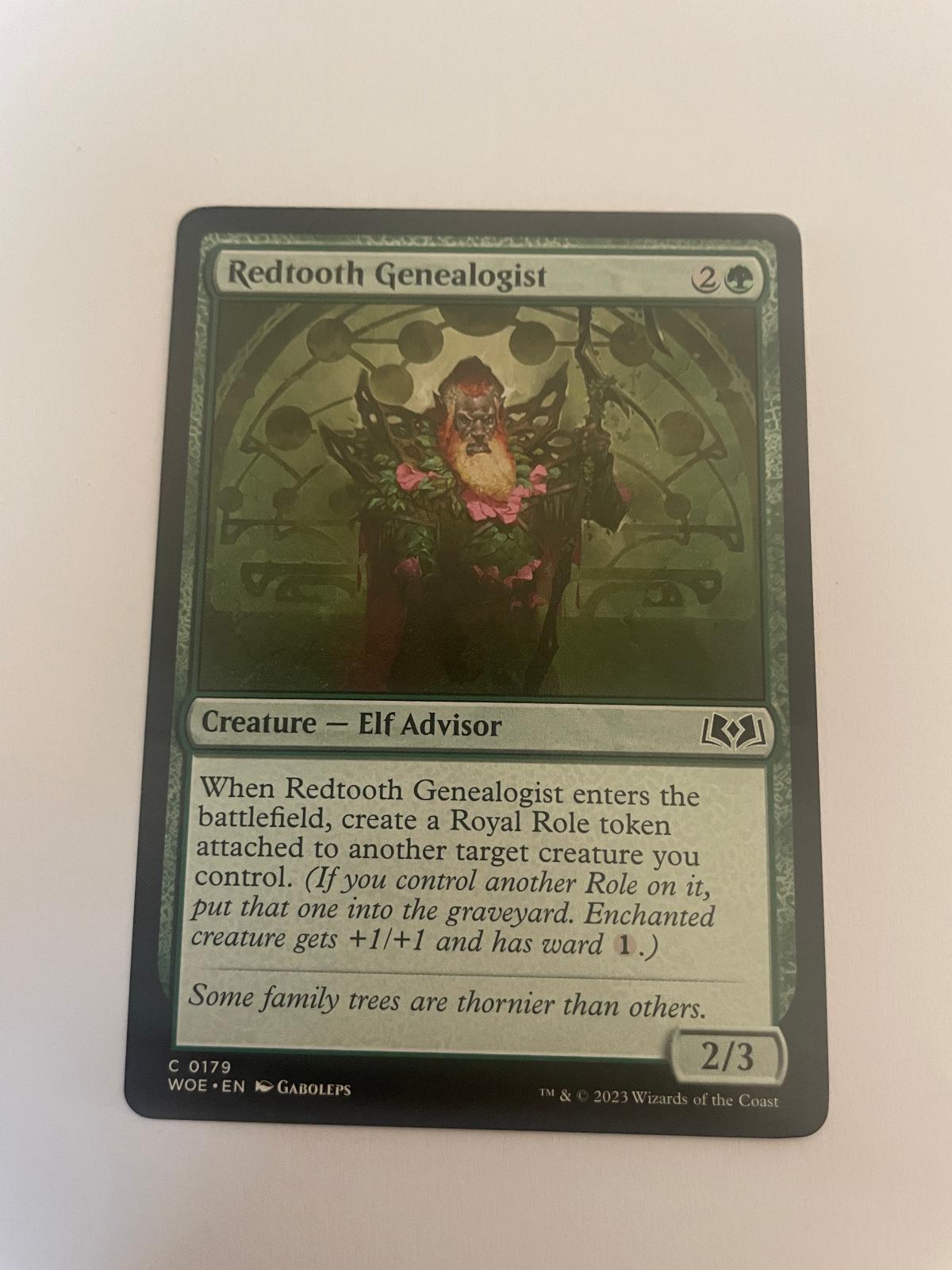 Redtooth Genealogist 179 Wilds of Eldraine WOE NM