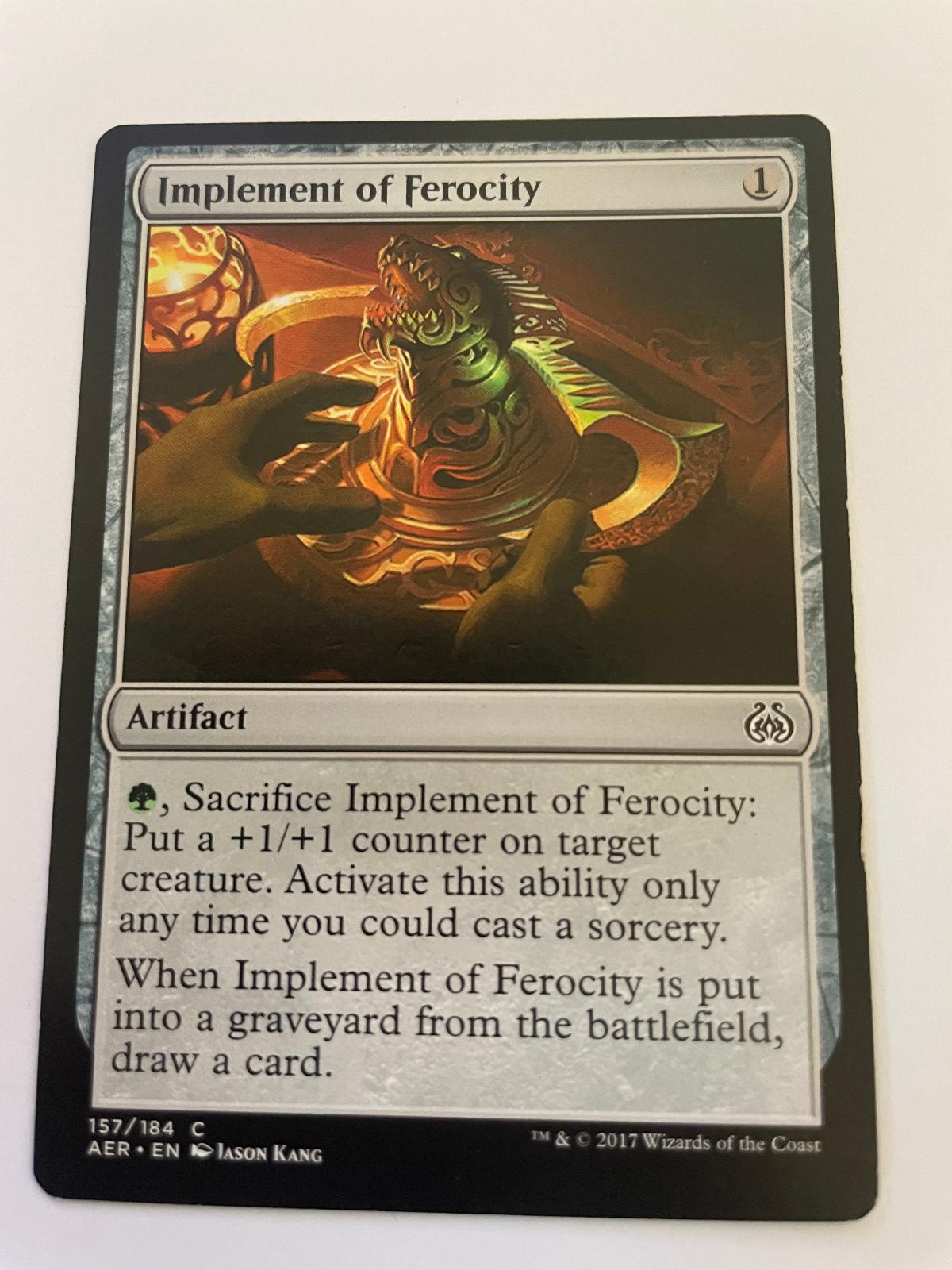 Implement of Ferocity 157 Common Aether Revolt Magic: The Gathering Near Mint
