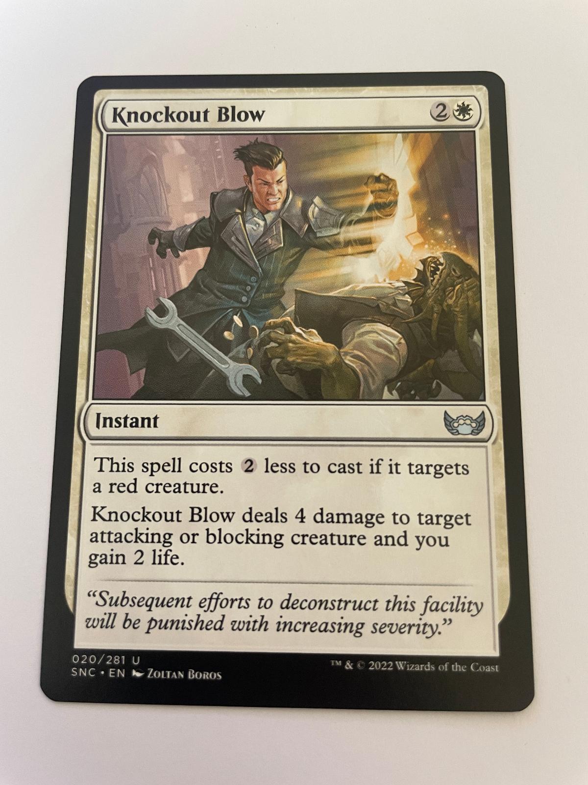 Knockout Blow 20 Uncommon Streets of New Capenna Magic: The Gathering Near Mint