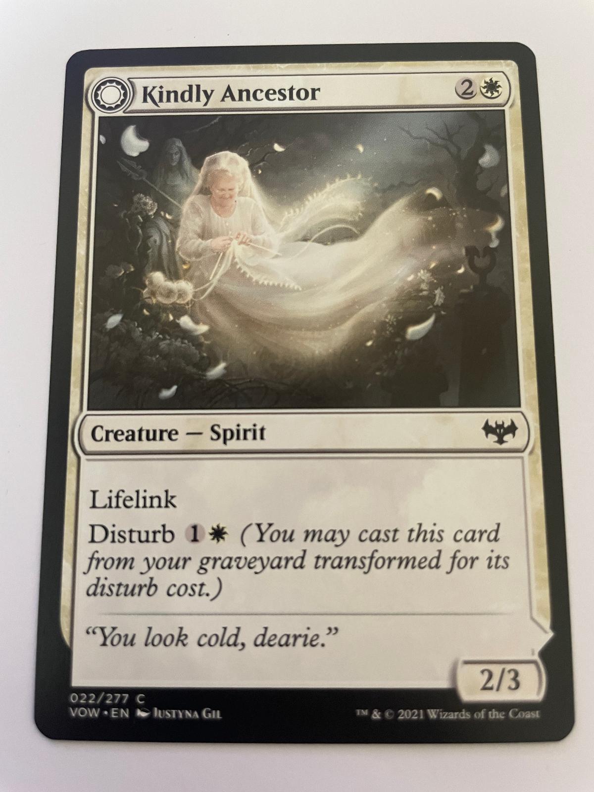 Kindly Ancestor 22 Common Innistrad: Crimson Vow Magic: The Gathering Near Mint