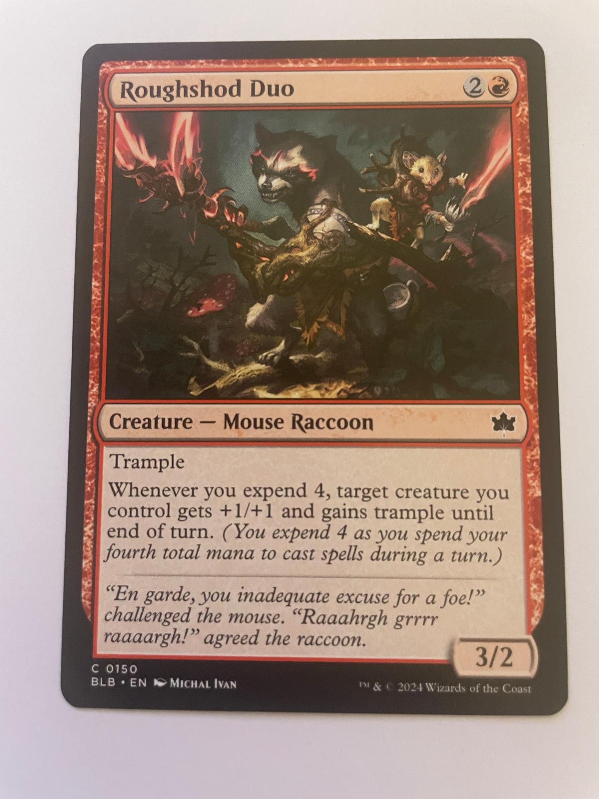 Roughshod Duo 150 Common Bloomburrow Magic: The Gathering Near Mint