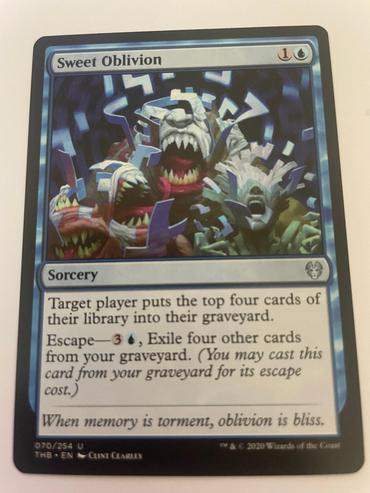 Sweet Oblivion 70 Uncommon Theros Beyond Death Magic: The Gathering Near Mint