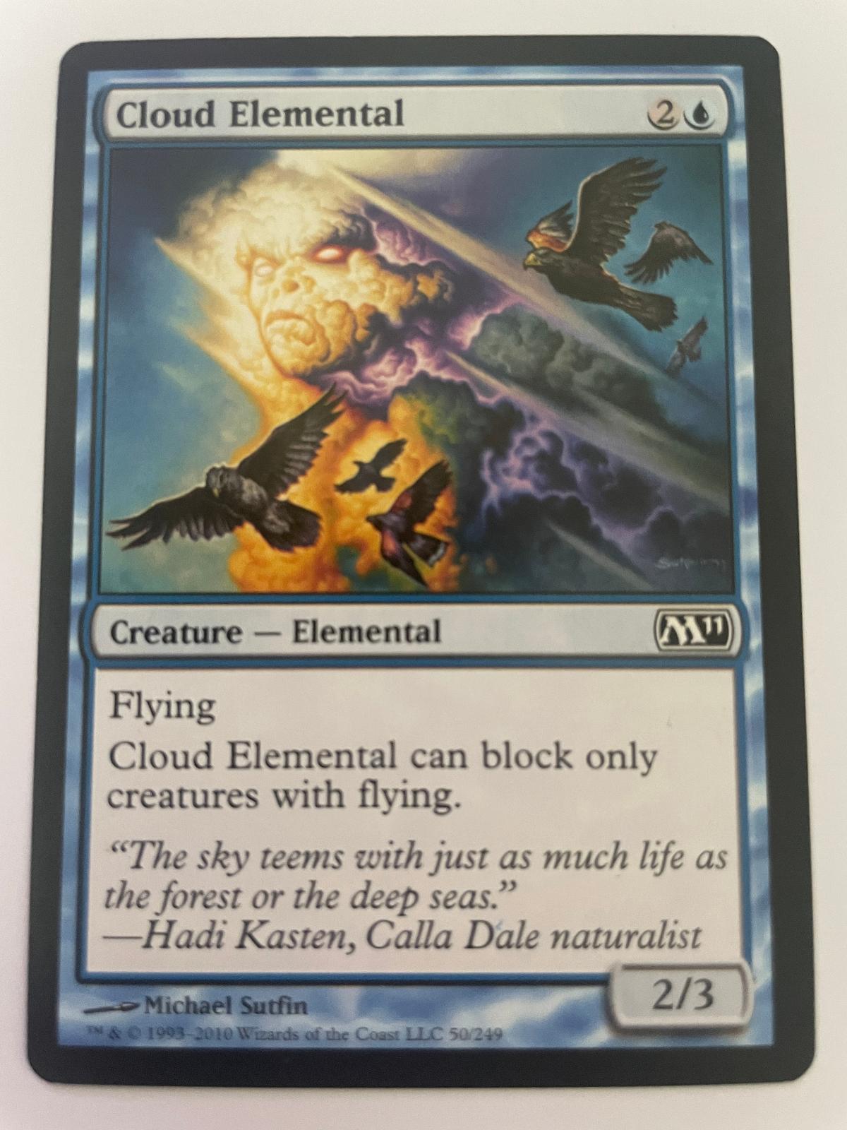 Cloud Elemental 50 Common Magic 2011 (M11) Magic: The Gathering Near Mint