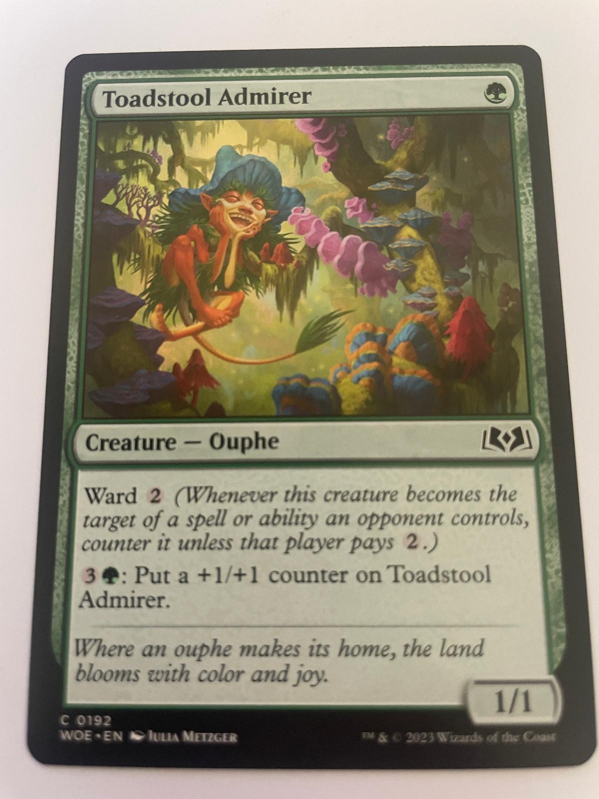 Toadstool Admirer 192 Common Wilds of Eldraine Magic: The Gathering Near Mint