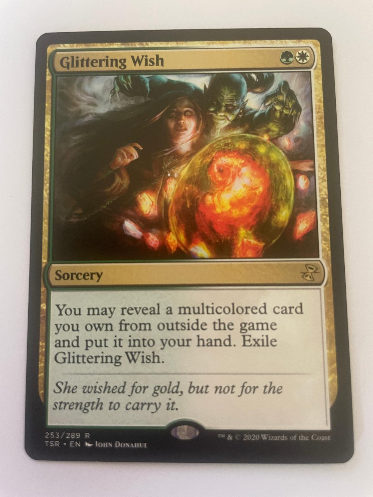Glittering Wish 253 Rare Time Spiral: Remastered Magic: The Gathering Near Mint