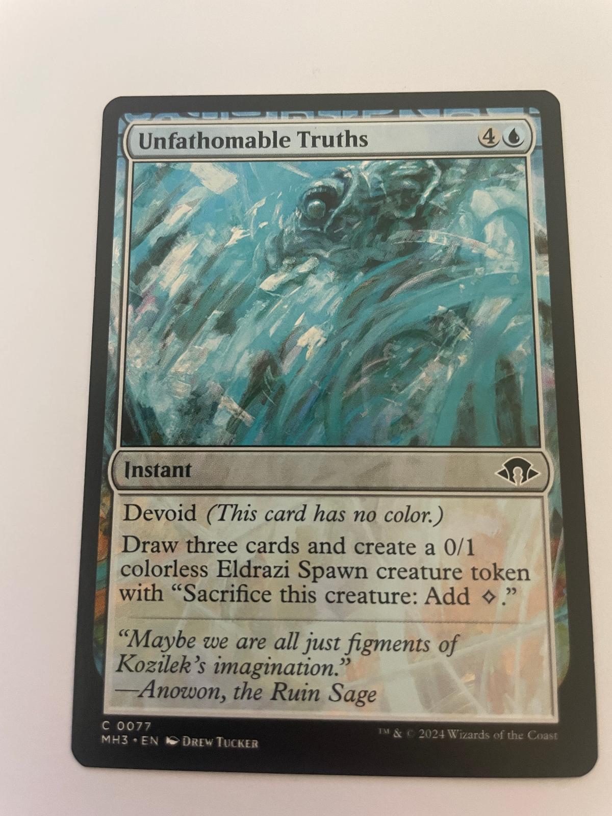 Unfathomable Truths 77 Common Modern Horizons 3 Magic: The Gathering Near Mint