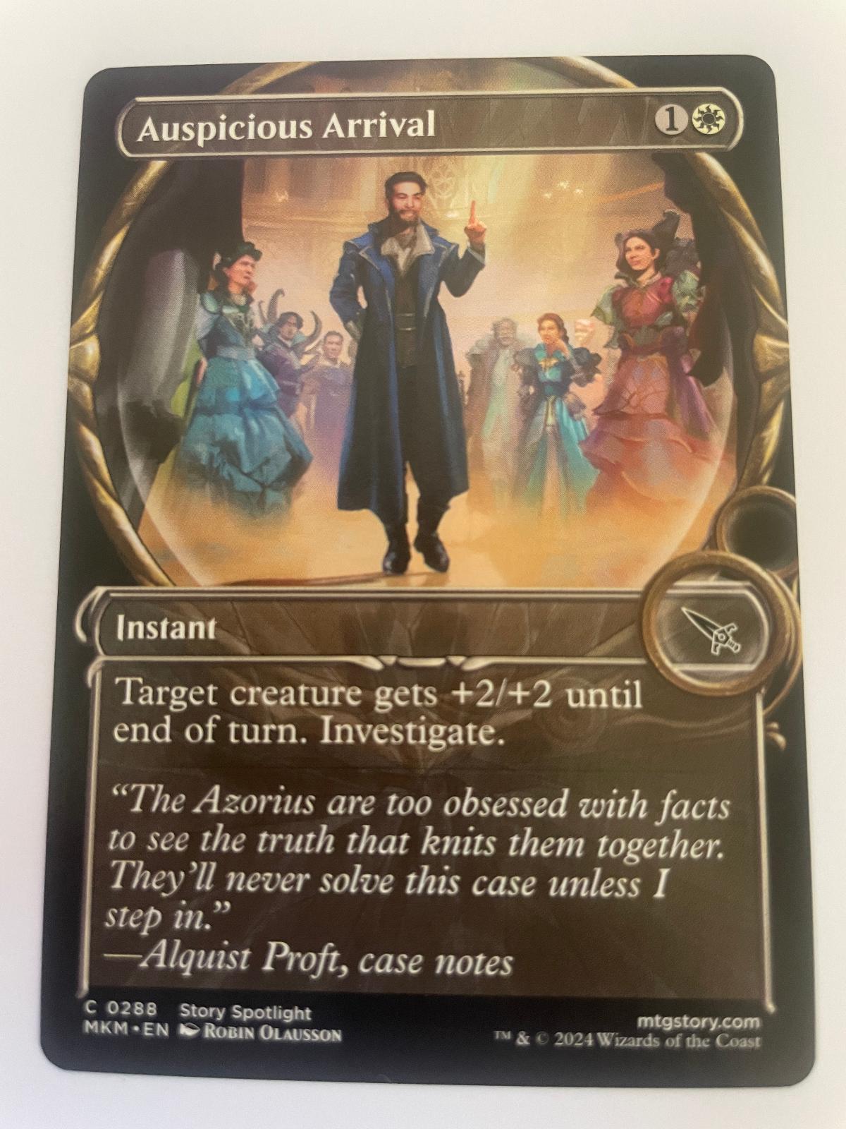 Auspicious Arrival (Showcase) 288 Murders at Karlov Manor Magic:The Gathering NM