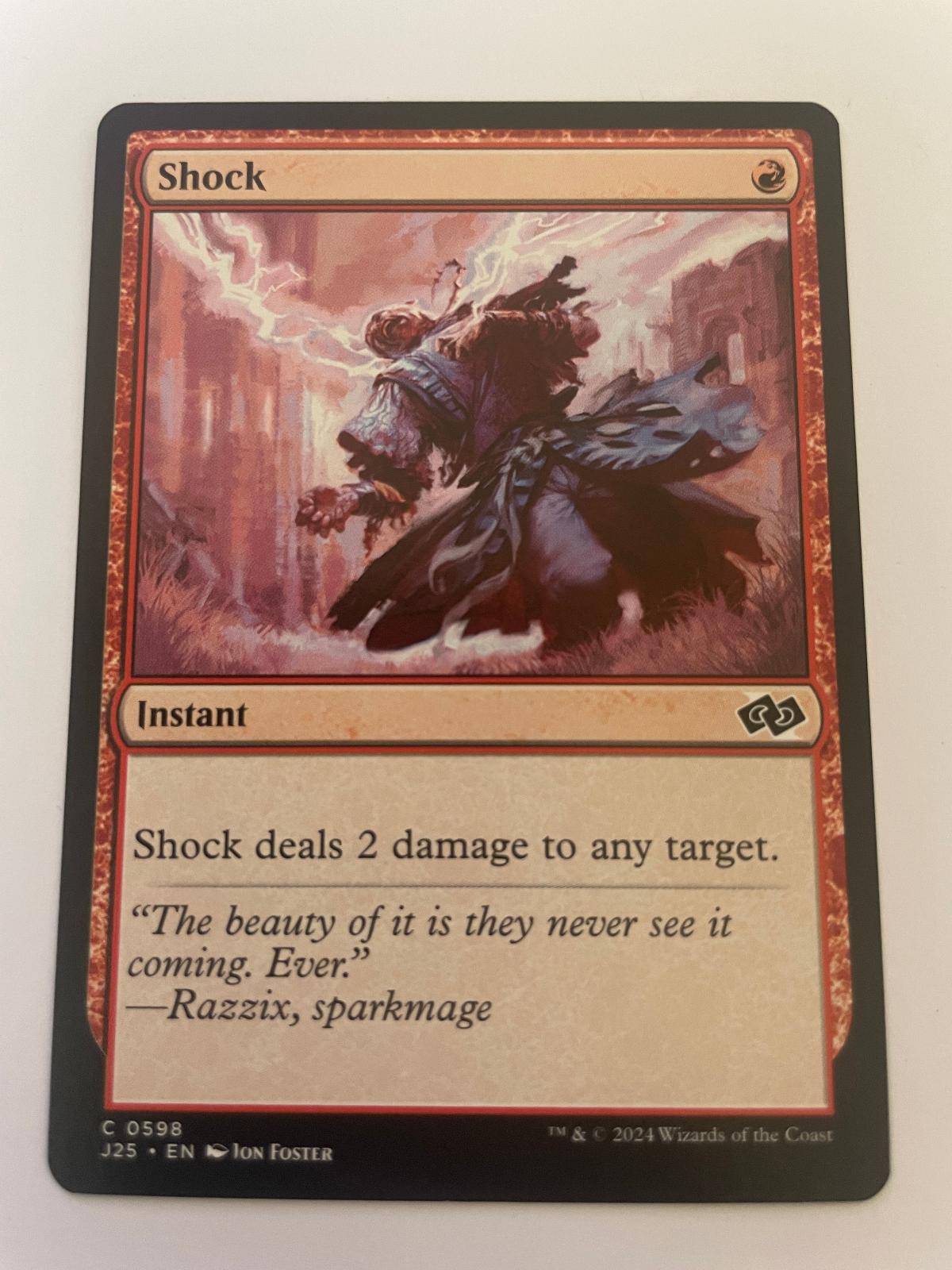 Shock 598 Common Foundations Jumpstart Magic: The Gathering Near Mint