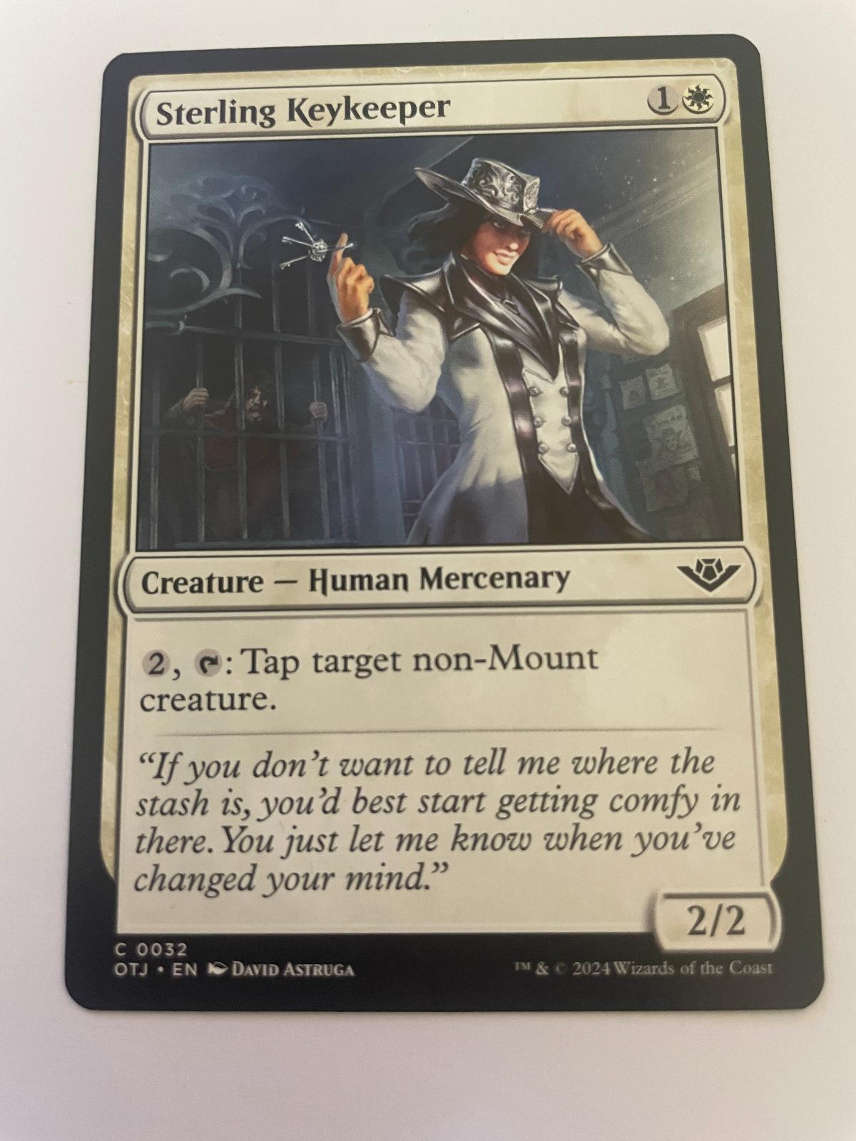 Sterling Keykeeper 32 Common Outlaws of Thunder Junction Magic: The Gathering NM