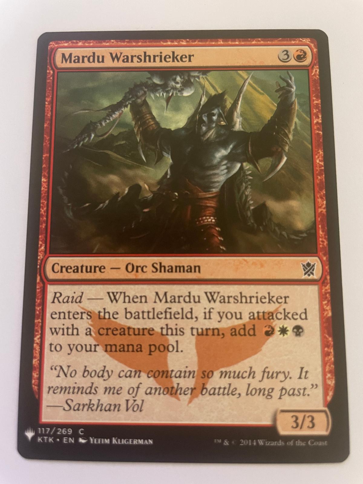 Mardu Warshrieker 117 Common The List Reprints Magic: The Gathering Near Mint