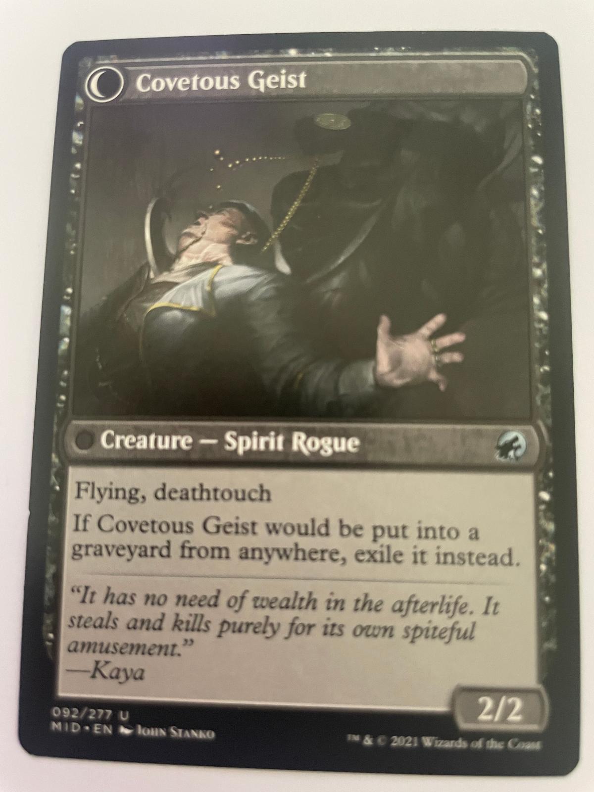 Covert Cutpurse 92 Uncommon Innistrad: Midnight Hunt Magic: The Gathering NM