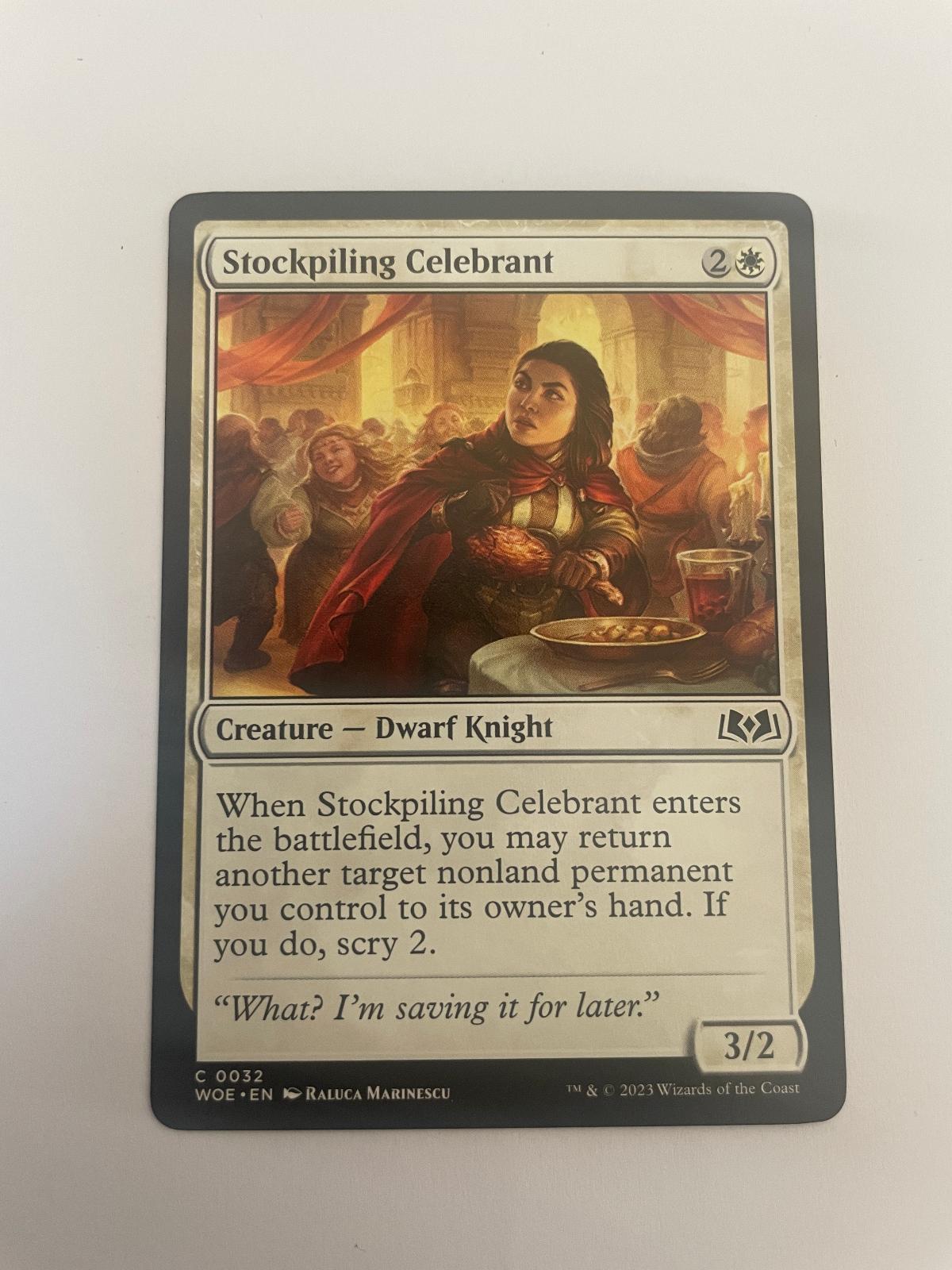 Stockpiling Celebrant 32 Wilds of Eldraine WOE NM