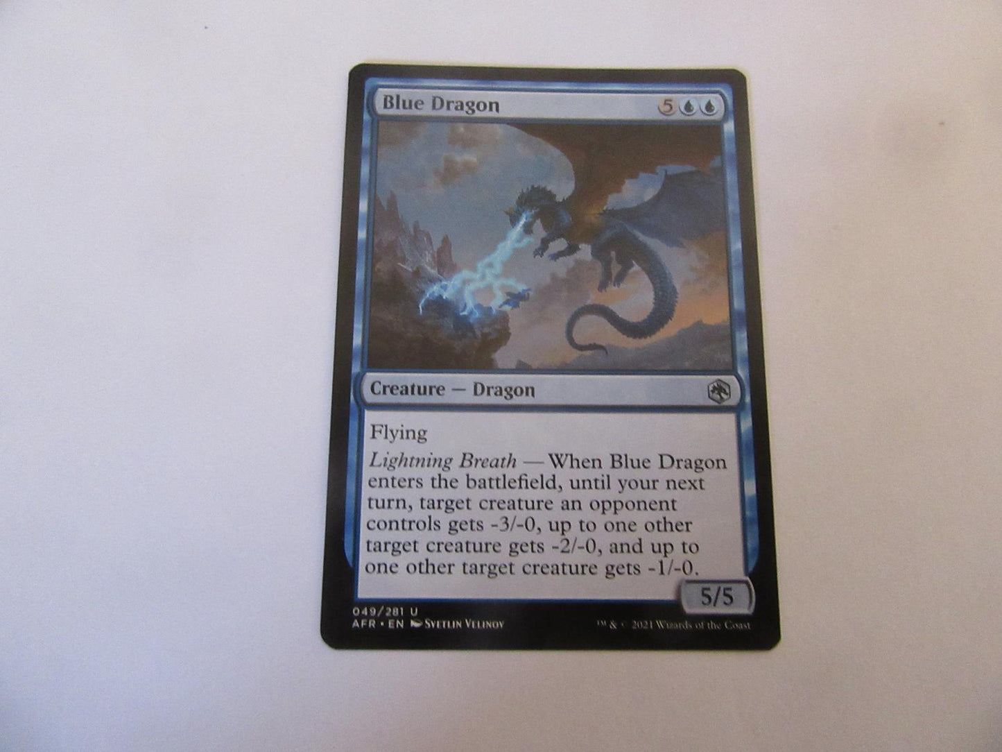 Blue Dragon 49 Adventures in the Forgotten Realms NM