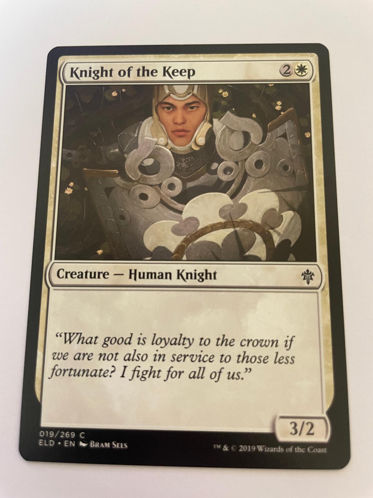 Knight of the Keep 19 Common Throne of Eldraine Magic: The Gathering Near Mint