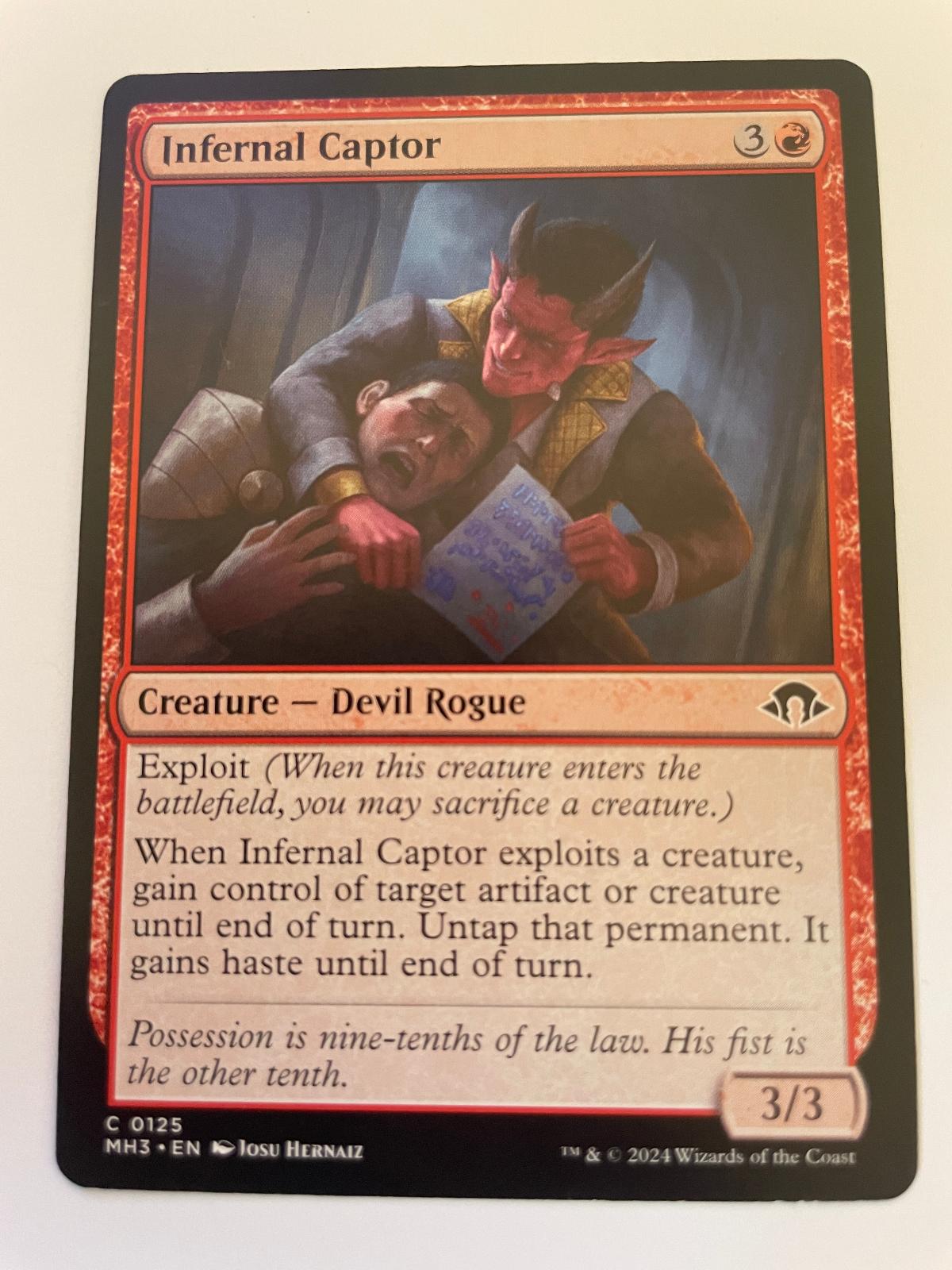 Infernal Captor 125 Common Modern Horizons 3 Magic: The Gathering Near Mint