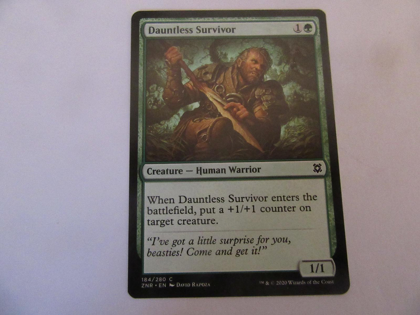 Dauntless Survivor 184 Zendikar Rising NM