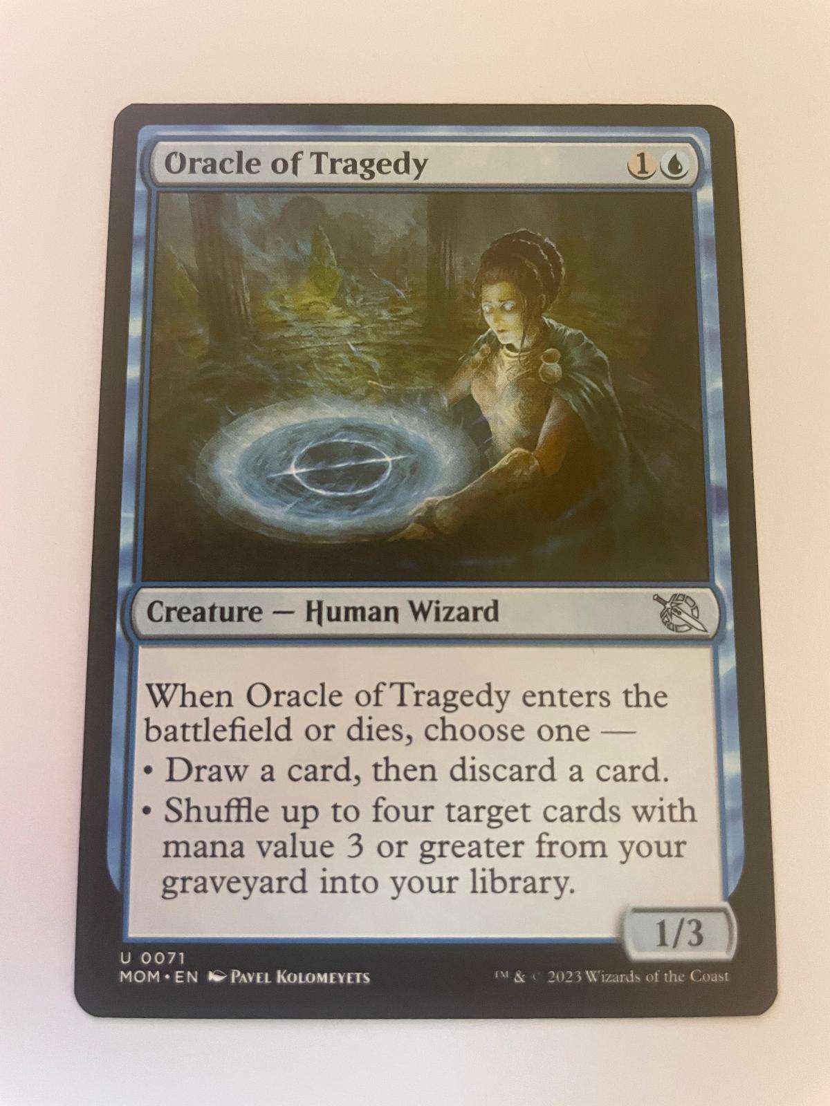 Oracle of Tragedy 71 Uncommon March of the Machine Magic: The Gathering NM