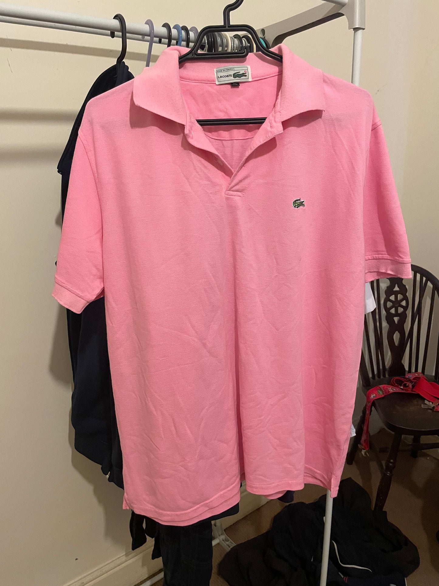 LACOSTE PINK T-SHIRT XL