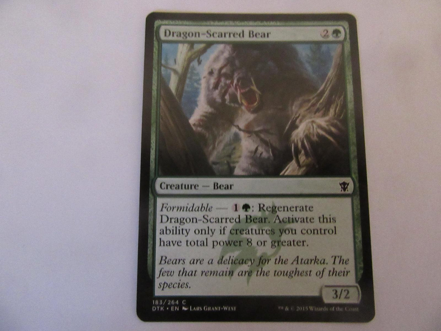 Dragon-Scarred Bear 183 The List Reprints NM