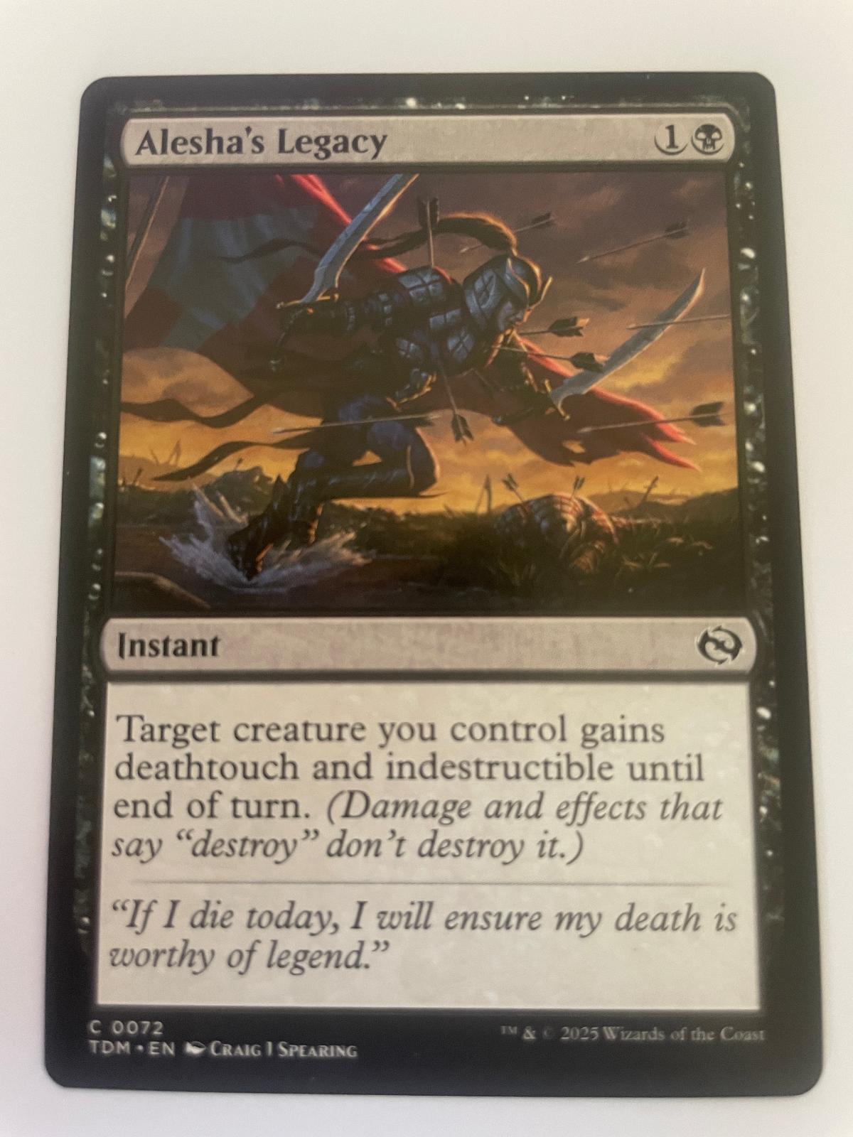 Alesha's Legacy 72 Common Tarkir: Dragonstorm Magic: The Gathering Near Mint