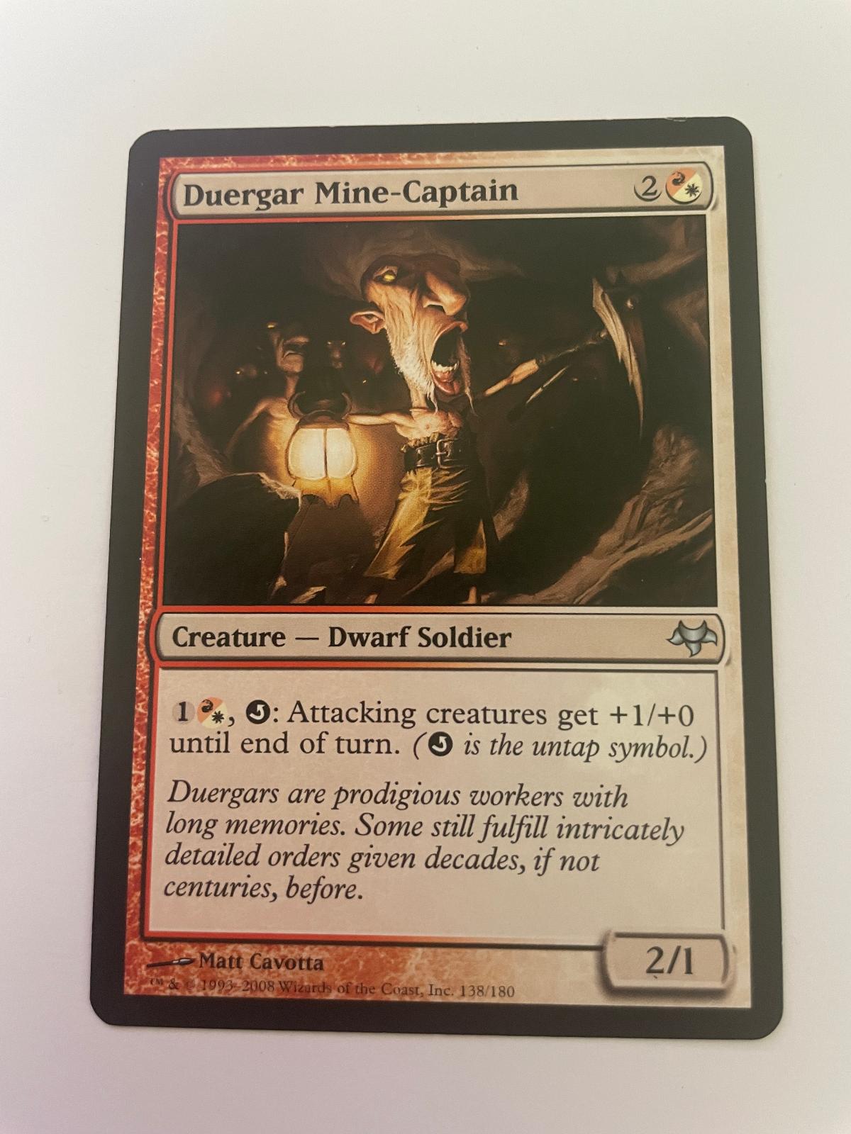 Duergar Mine-Captain 138 Uncommon Eventide Magic: The Gathering Near Mint