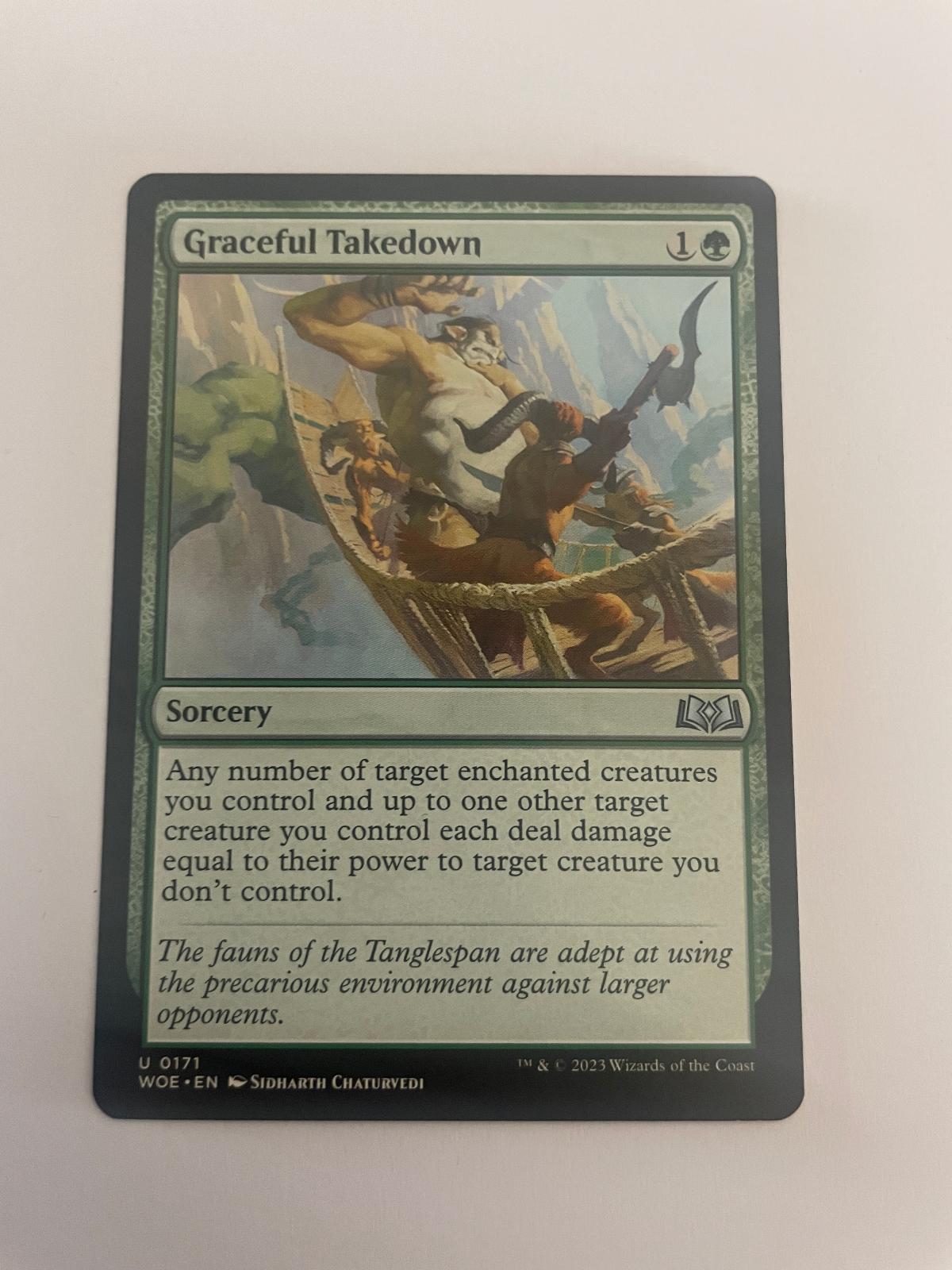 Graceful Takedown 171 Wilds of Eldraine WOE NM