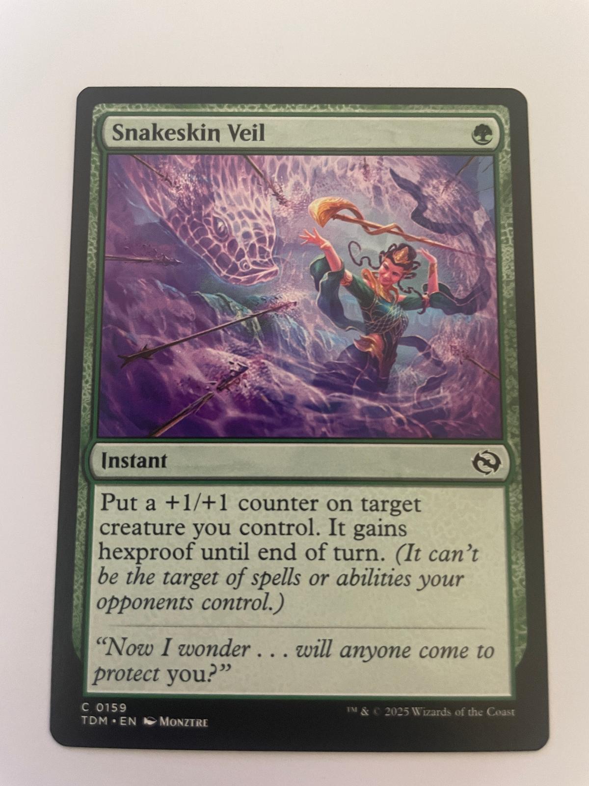Snakeskin Veil 159 Common Tarkir: Dragonstorm Magic: The Gathering Near Mint