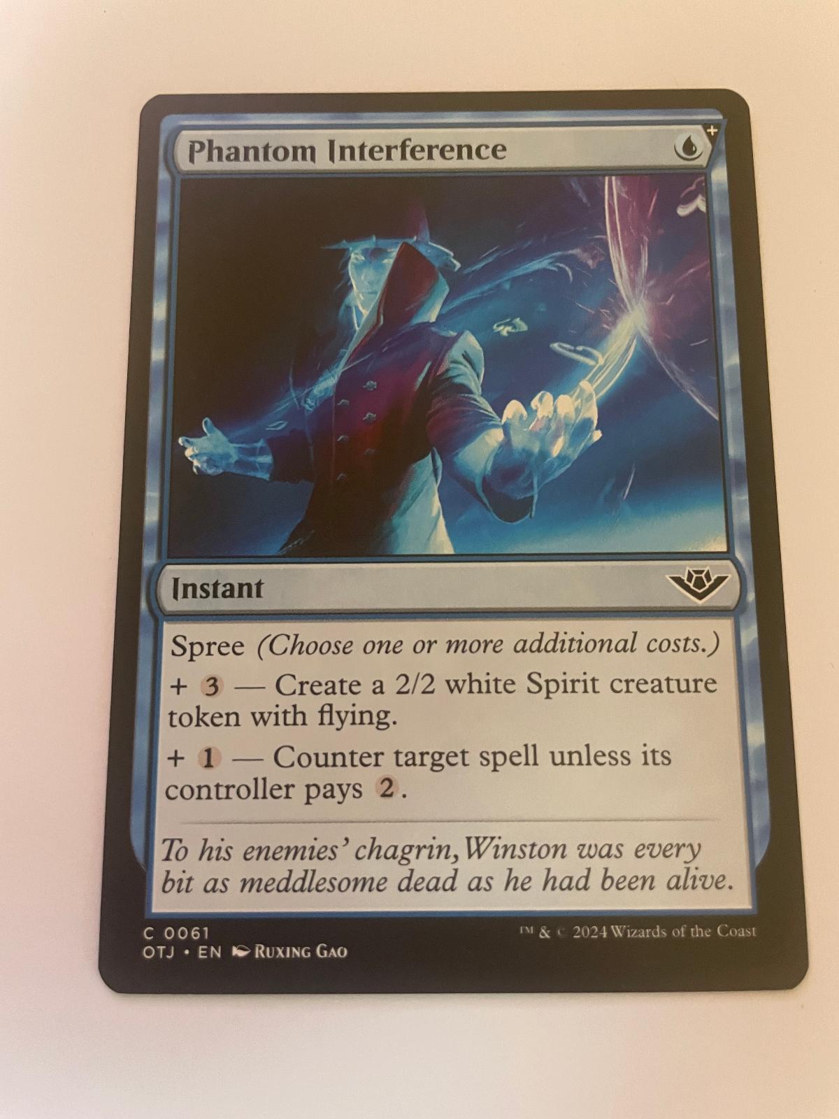 Phantom Interference 61 Outlaws of Thunder Junction Magic: The Gathering NM